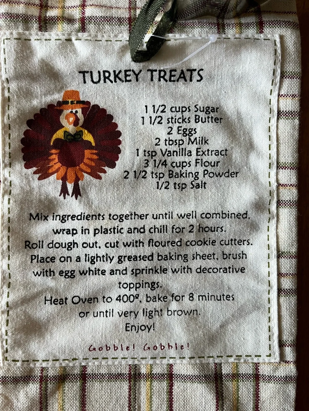 Cookie Cutter Kitchen Towel Set - Harvest Plaid